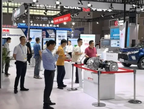 CHINA ISUZU booth at an automotive foreign trade exhibition
